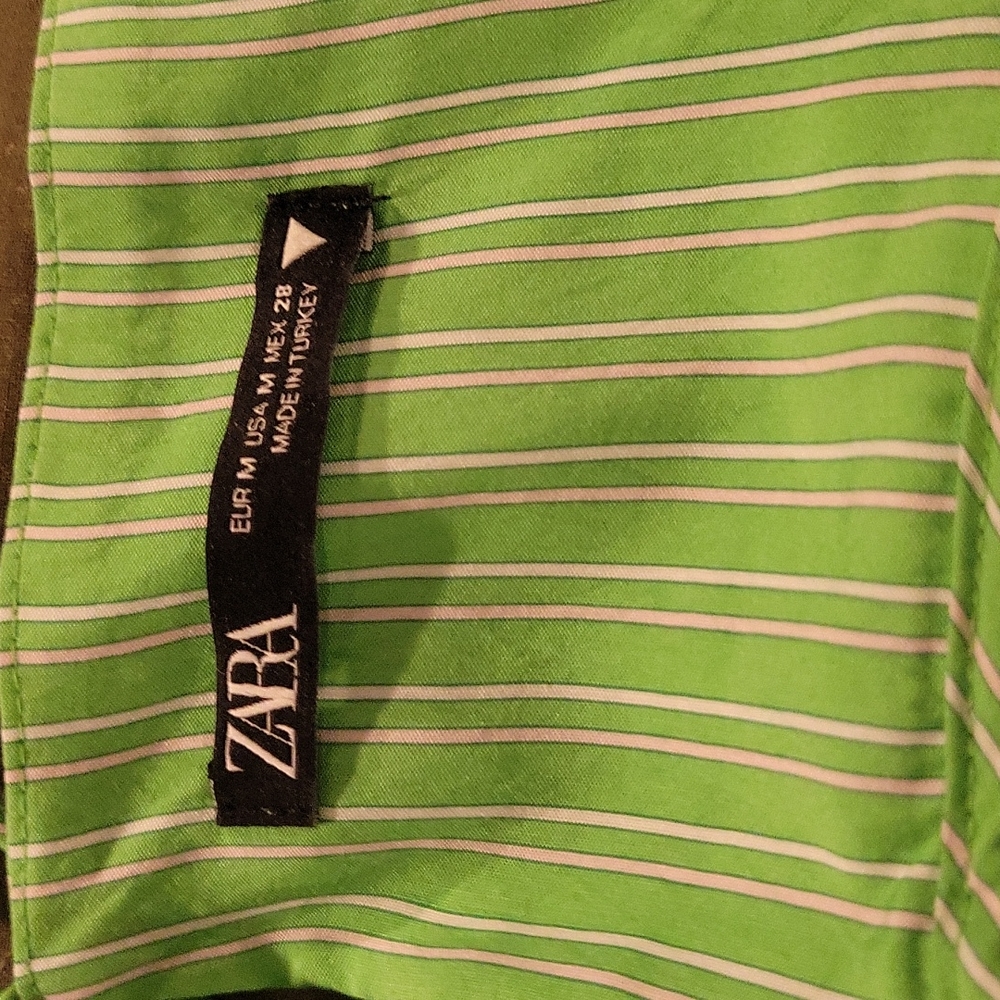 Zara Lime Green Midi Dress - Picture 7 of 7